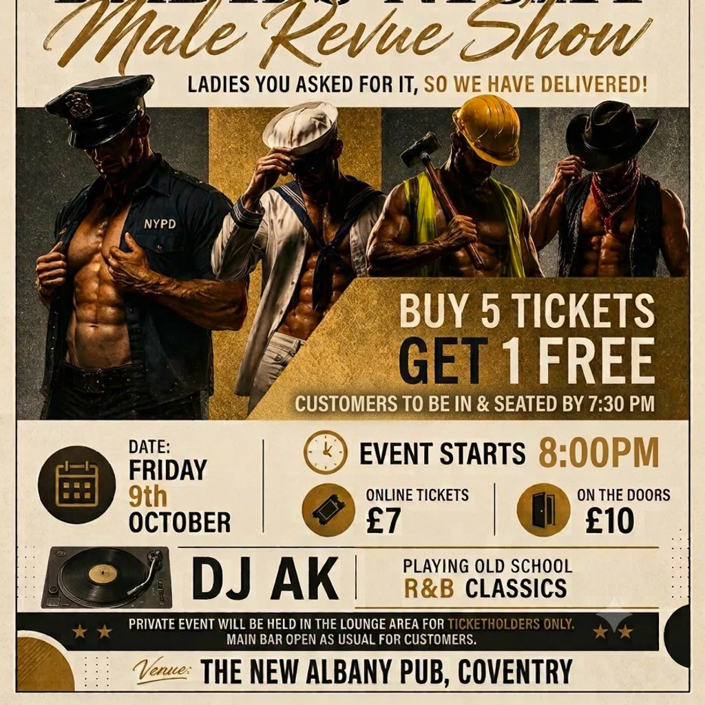 Ladies Night - Male Revue Show at The New Albany Pub