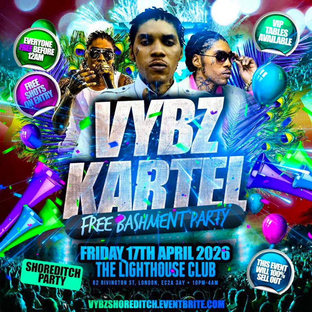 Vybz Kartel - Free Bashment Party - Everyone Free Before 12AM at The Lighthouse Bar And Club