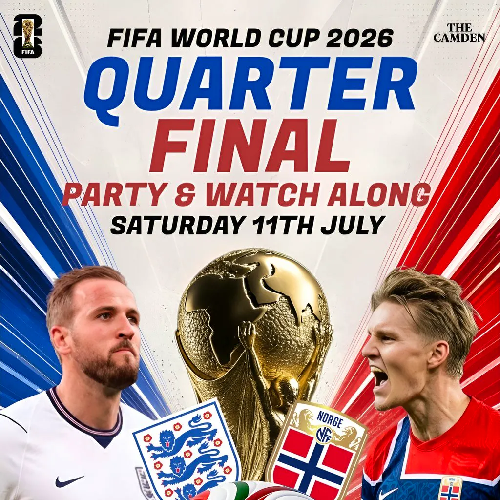 England vs Norway - FIFA World Cup 2026 Quarter Final at The Camden