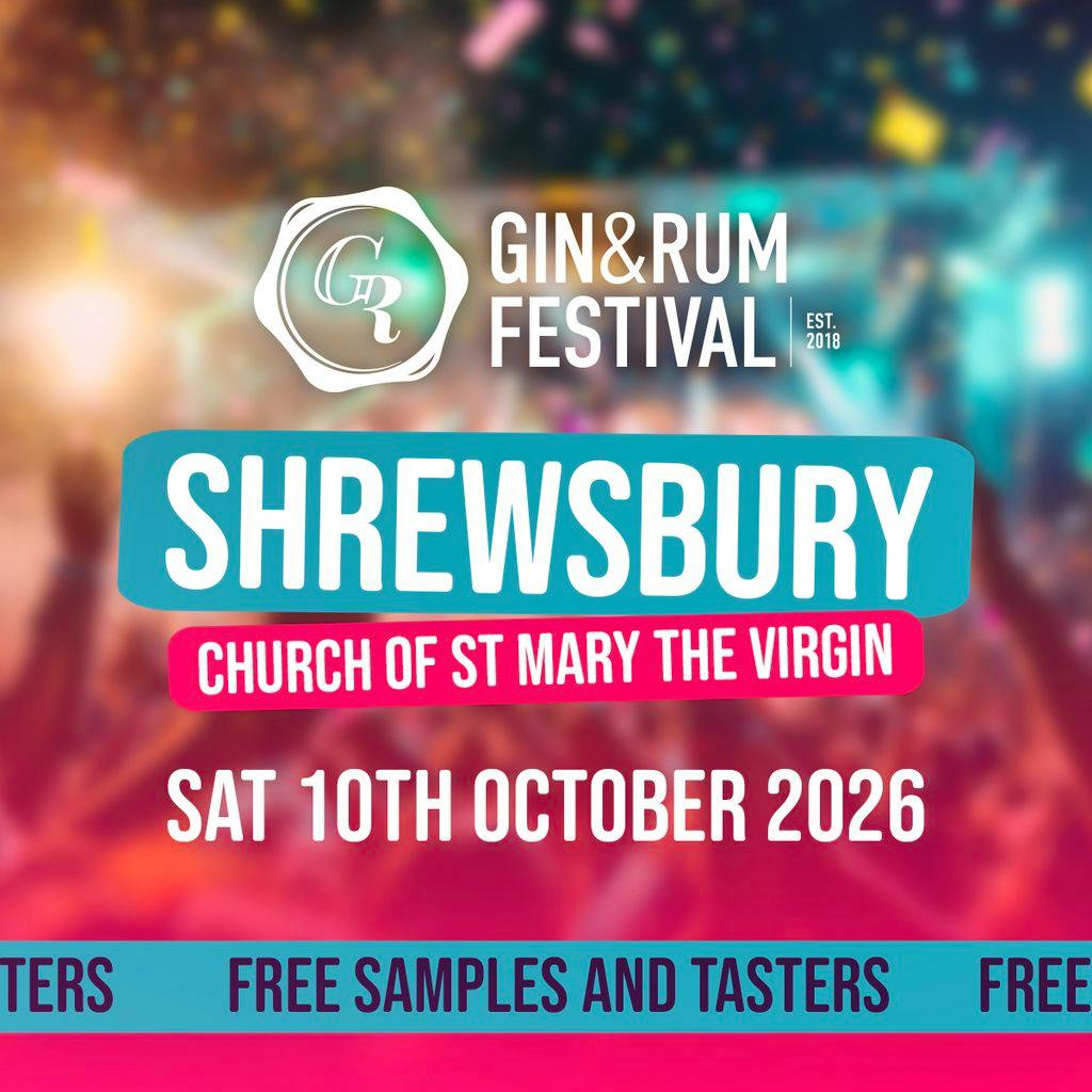 Gin & Rum Festival - Shrewsbury - 2026 at Church Of St Mary The Virgin