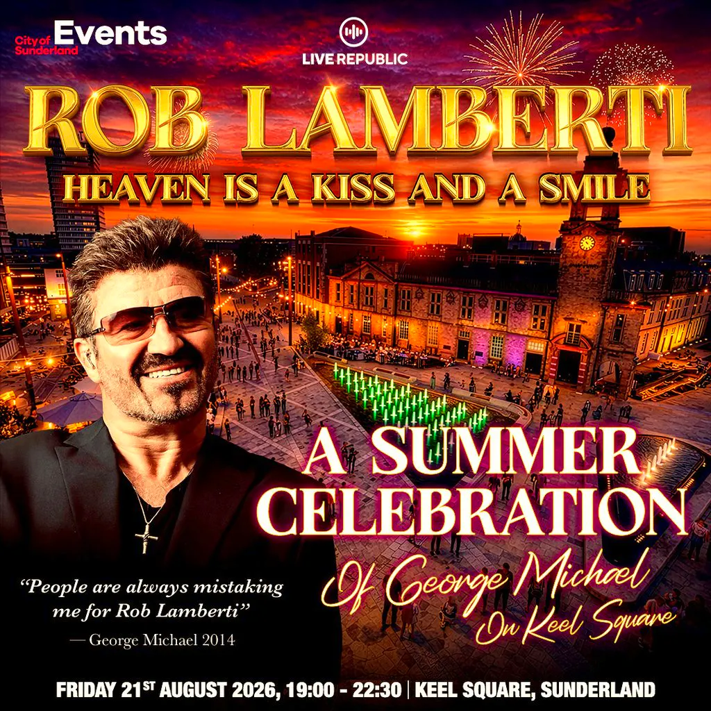 Rob Lamberti presents: George Michael | Keel SQ, Sunderland at Keel Square