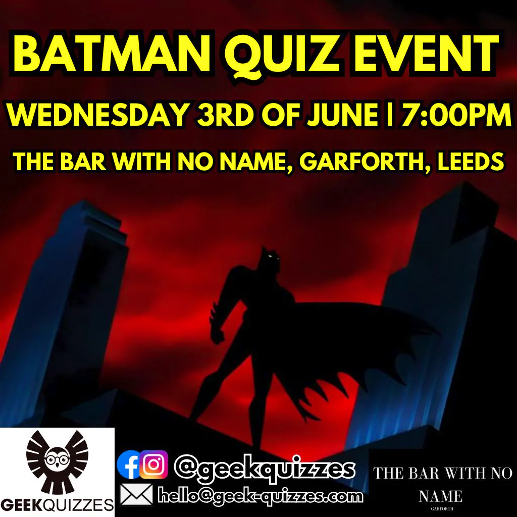 Batman Quiz Event at The Bar With No Name