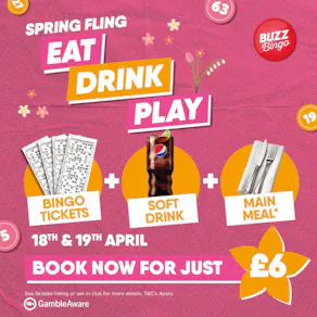 Spring Fling Tickets - Buzz Bingo Nottingham Top Valley 19/04