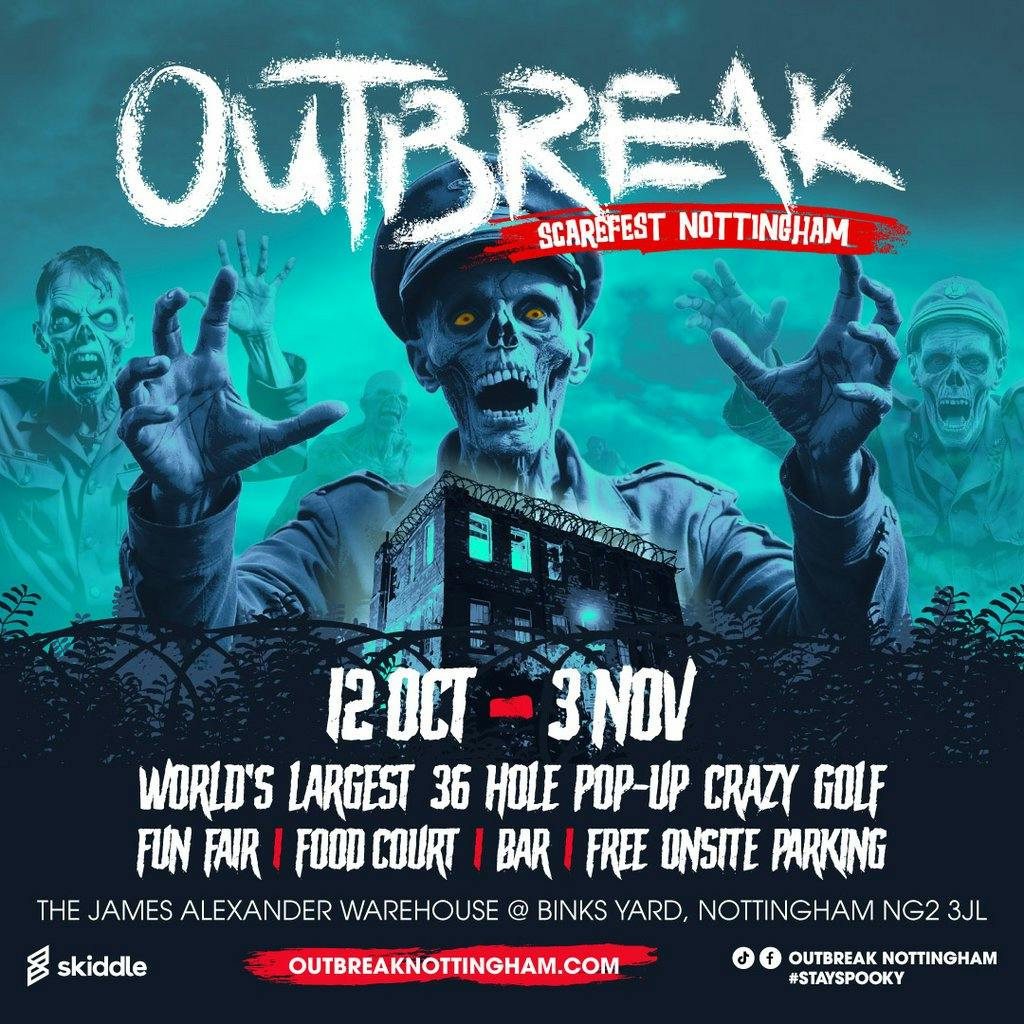 Tickets Outbreak Nottingham Scarefest The James Alexander Building