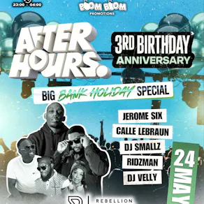 After hours 3rd Birthday Anniversary