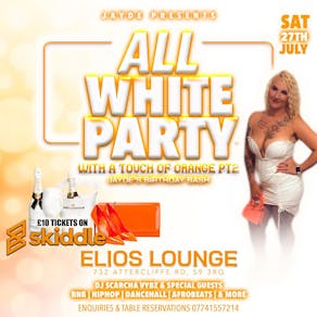 Jaydes All white party with a touch of orange Pt2
