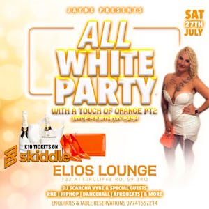 Jaydes All white party with a touch of orange Pt2