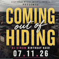 Coming Out Of Hiding - DJ VIRXN's Birthday Bash at Your House, North Street Socials
