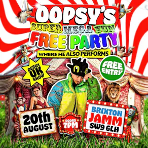 oopsy’s Mega Fun Free Party Where He Also Performs