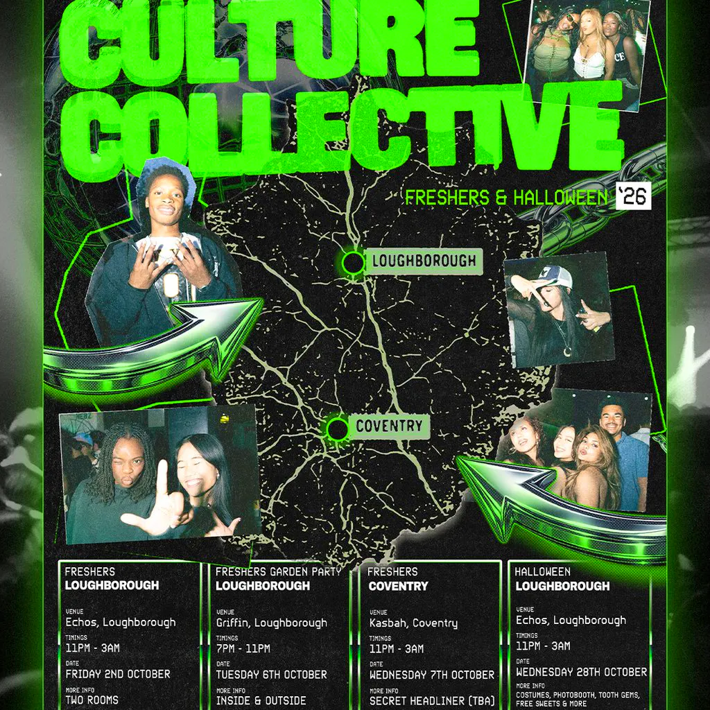 Culture Collective - Freshers - Coventry - Wed 7th Oct! at Kasbah