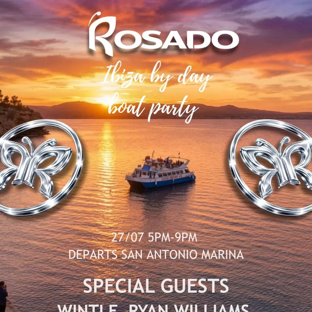 Rosado Ibiza boat party at Ibiza