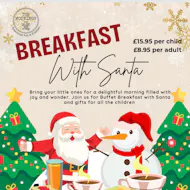 Breakfast with Santa 9.30 at The Moorings Barrow Upon Soar