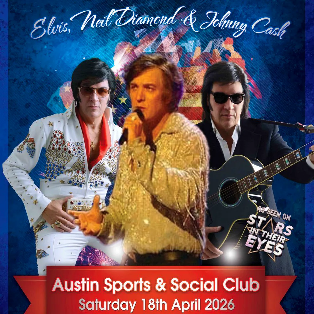 Elvis, Neil Diamond & Johnny Cash Tribute Night - Longbridge at Austin Sports And Social Club