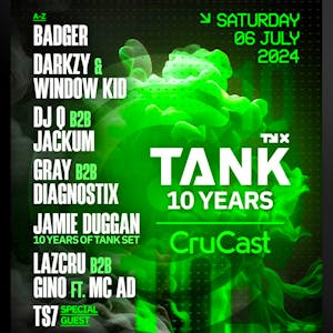 Tank 10th Birthday x Crucast