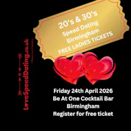 Birmingham Speed Dating Singles 21 - 38 Birmingham Be At One Bar at Be At One Birmingham
