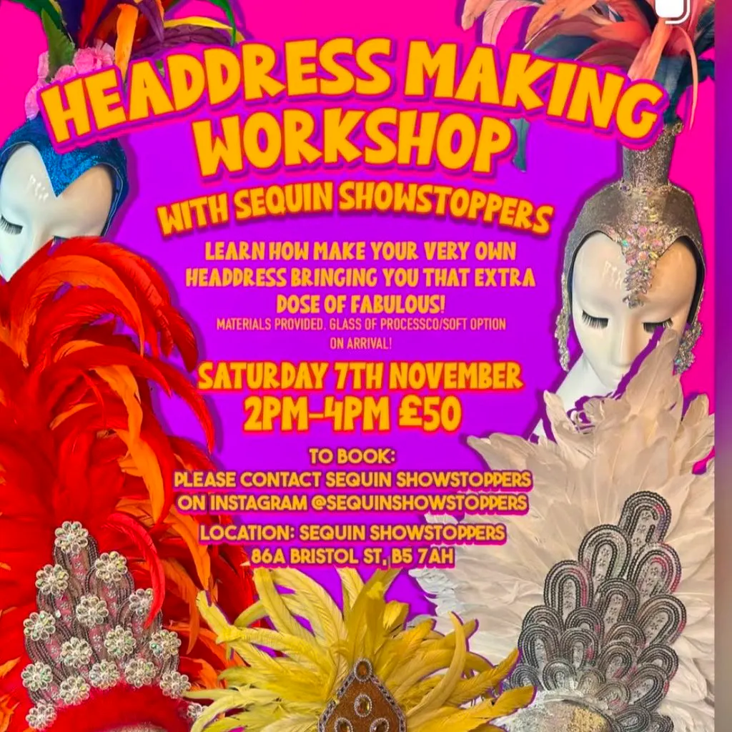 Head Dress making Workshop at Sequin Showstoppers