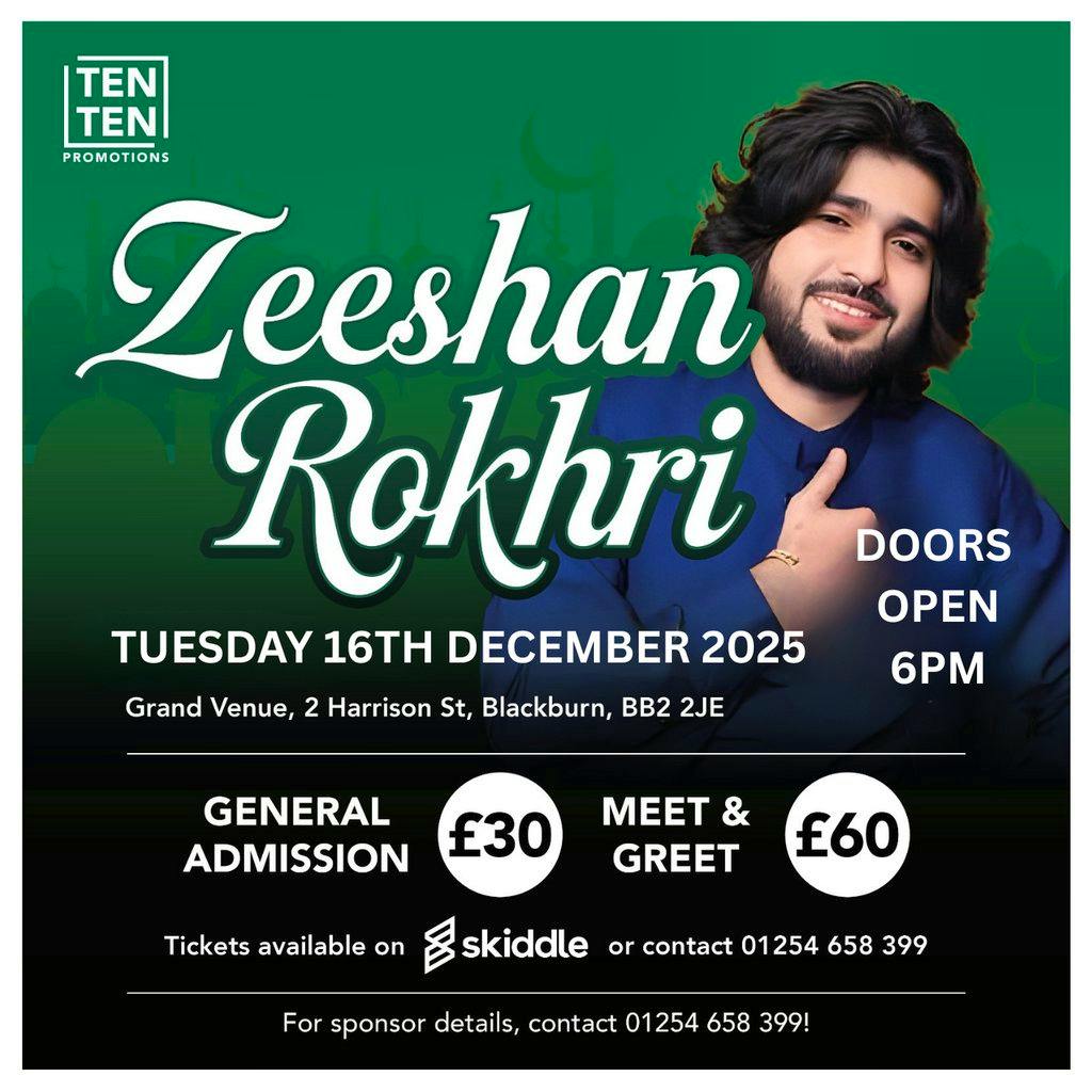 Zeeshan Rokhri - Live in Blackburn at Grand Venue, Blackburn