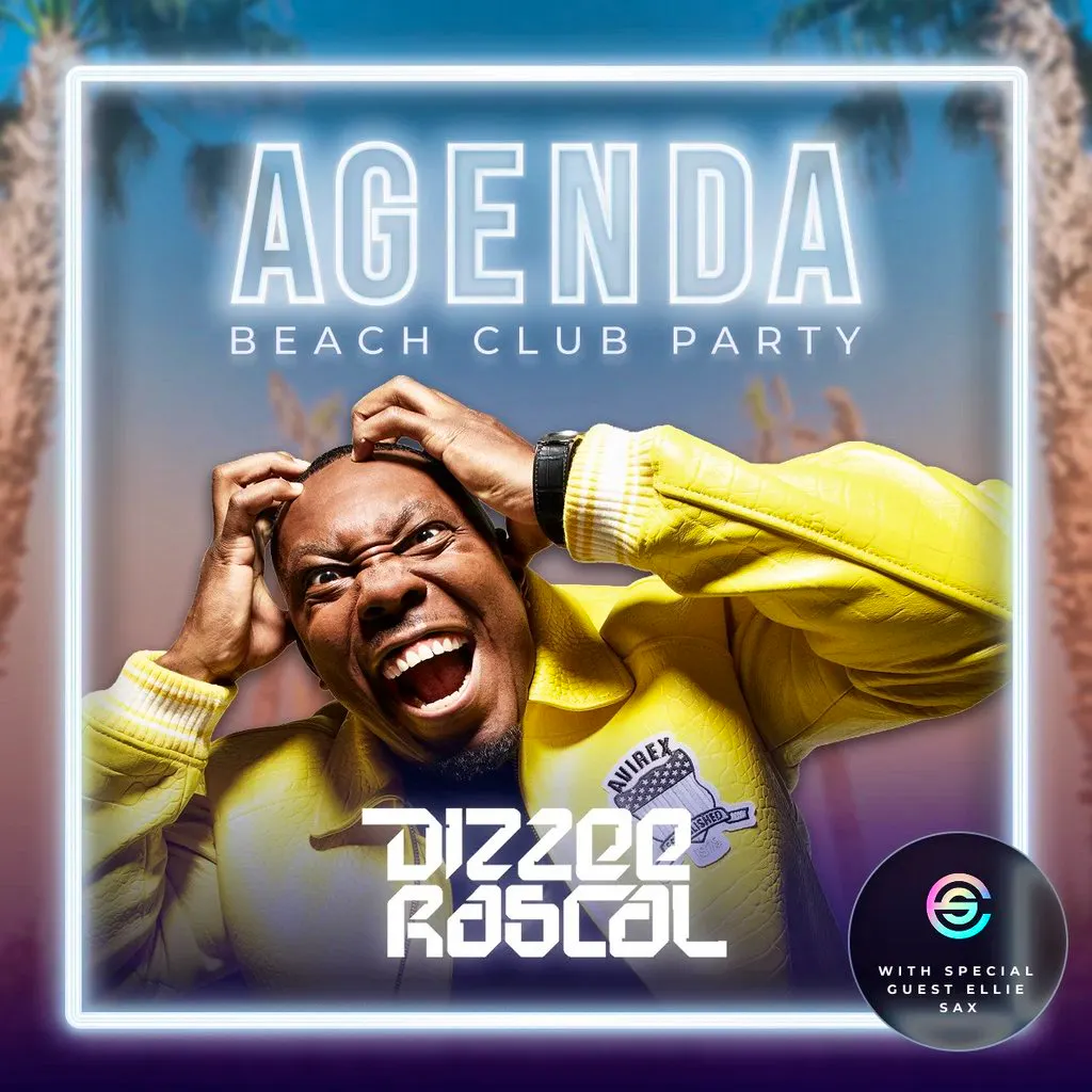 Agenda Beach Club Party Albufeira - Dizzee Rascal + Ellie Sax at Heaven Beach Club