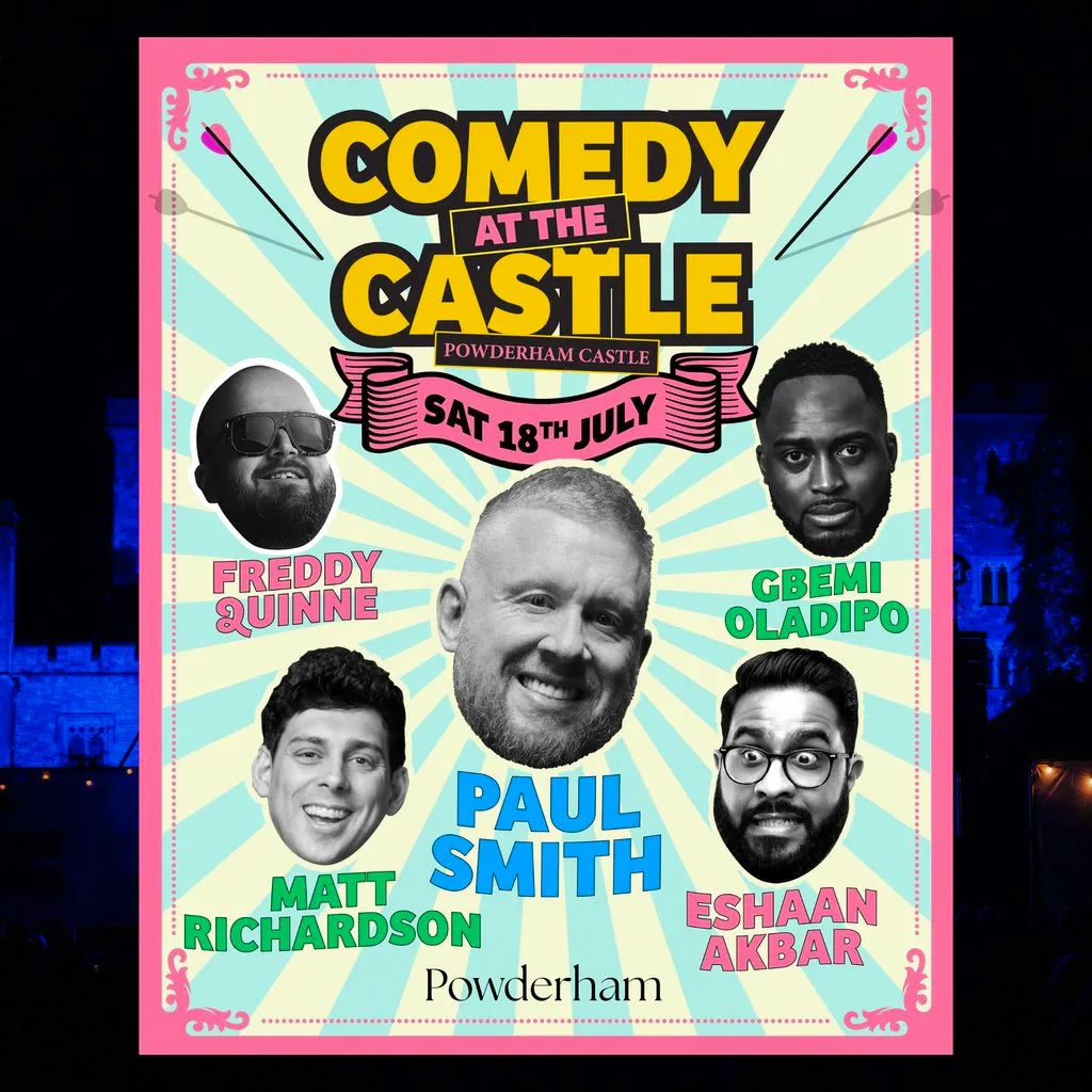 Comedy at the Castle: Saturday Night with Paul Smith and more! at Powderham Castle