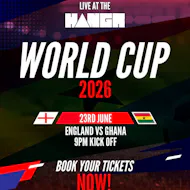 England vs Ghana - World Cup 2026 LIVE at The HANGR at SYSheffield (Steel Yard)