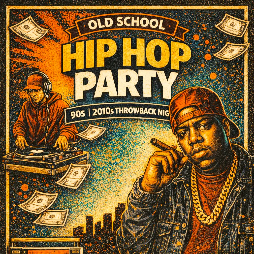 Old school hip hop party at One Three Six Lounge Erdington B23 6DN