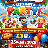 Schools out Party at Lea Club Ltd