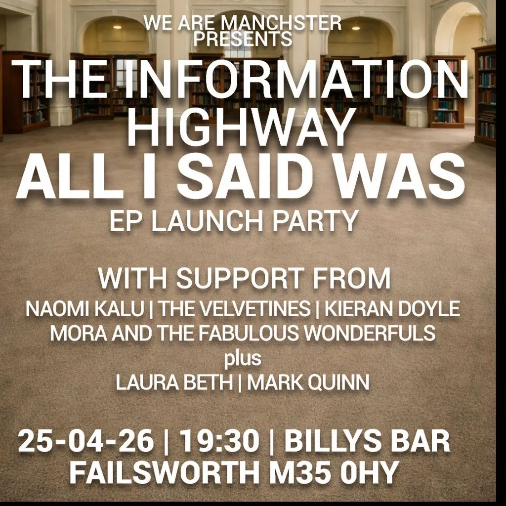 The Information Highway - All I Said Was EP Launch - Billys Bar at Billys Bar