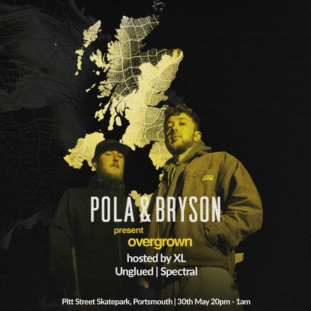 Pola & Bryson: Overgrown Portsmouth w. Unglued / Spectral / XL at Pitt St Indoor Skatepark