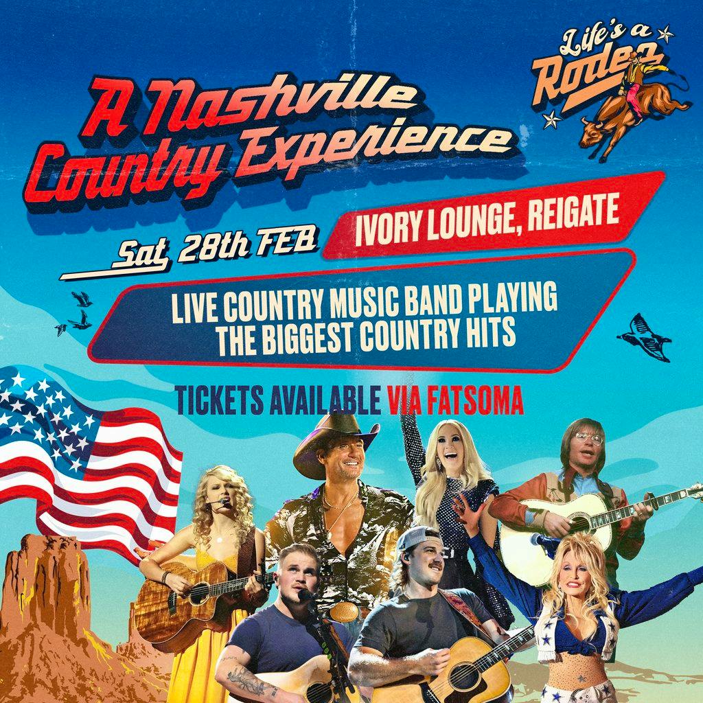Reigate: A Nashville Country Music Experience at The Ivory Lounge Reigate