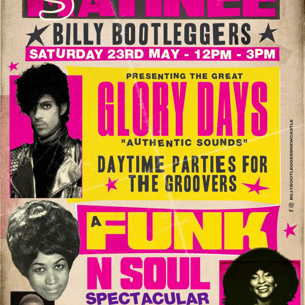 GLORY DAYS - A Funk N Soul Spectacular at Billy Bootleggers