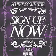 8 Cliff & 22 pres: The Ghost (extended set) + more, SIGN UP NOW at Club Colette