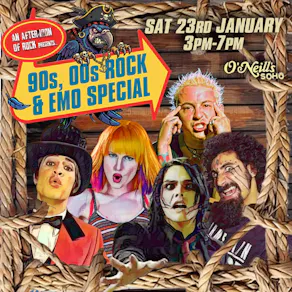 An Afternoon of Emo & 90s, 00s Rock Daytime Special (3pm-7pm)