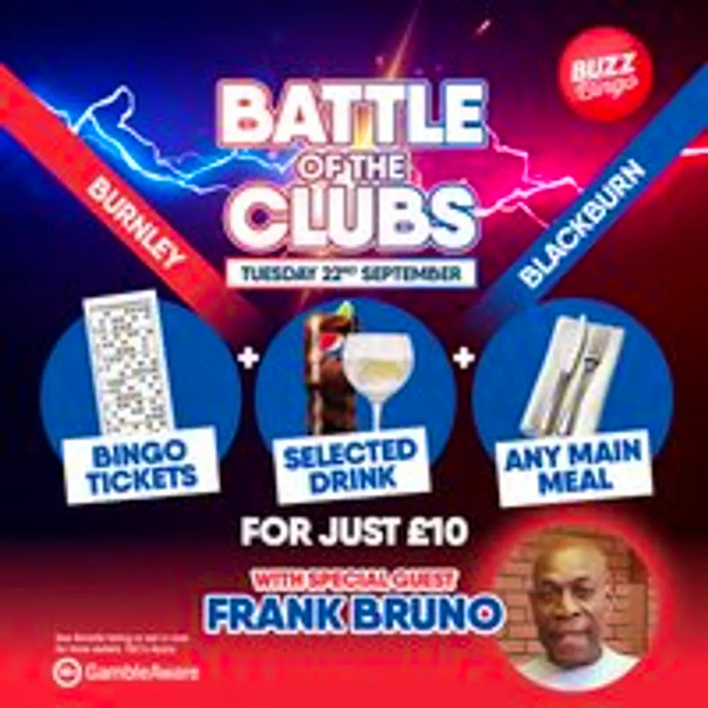 Battle of the Clubs with Frank Bruno 22/09 - Blackburn at Buzz Bingo Blackburn