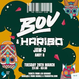 The Tuesday Club: Bou & Haribo Tickets | Foundry Sheffield  | Tue 28th March 2023 Lineup