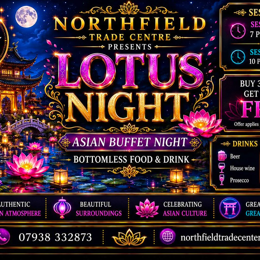 Bottomless brunch themed nights  party- thai at Northfield Trade Centre