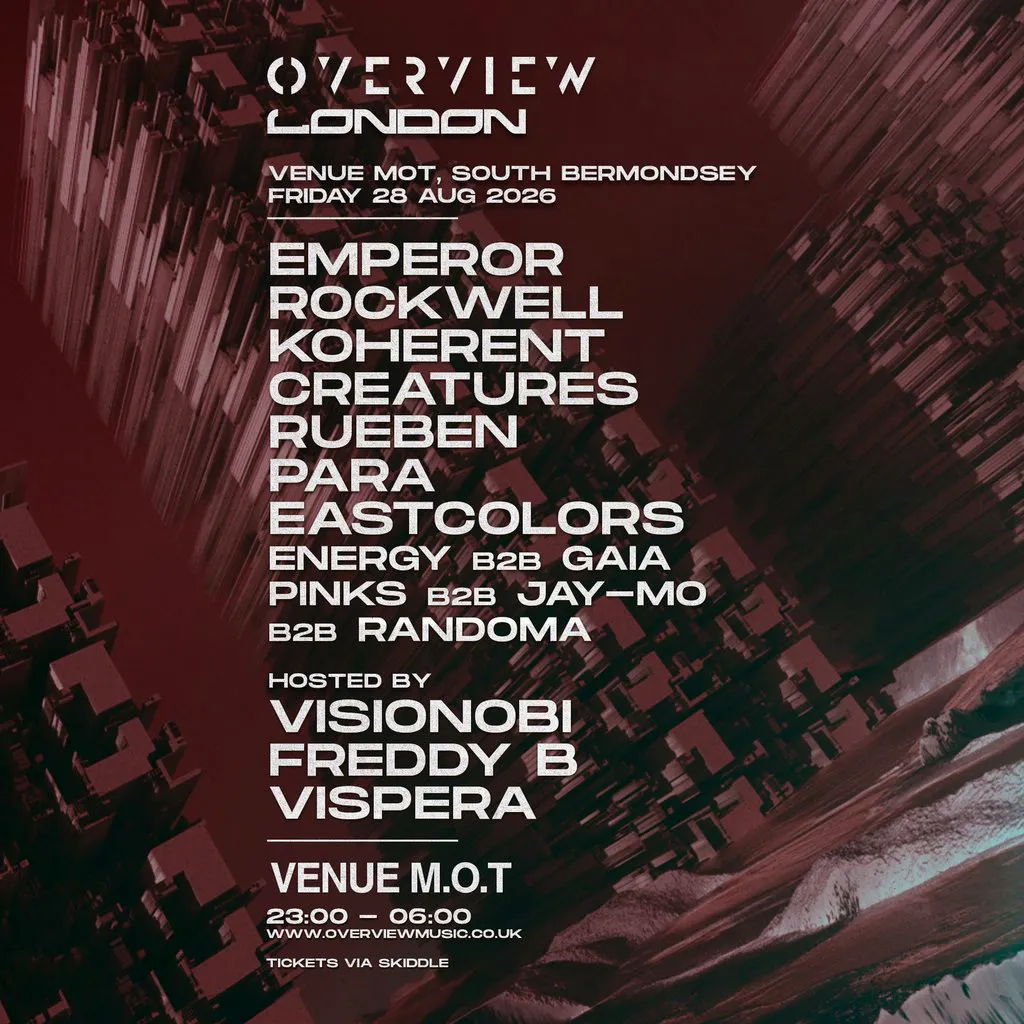 Overview London - Venue M.O.T // 28.08.26 at Venue MOT