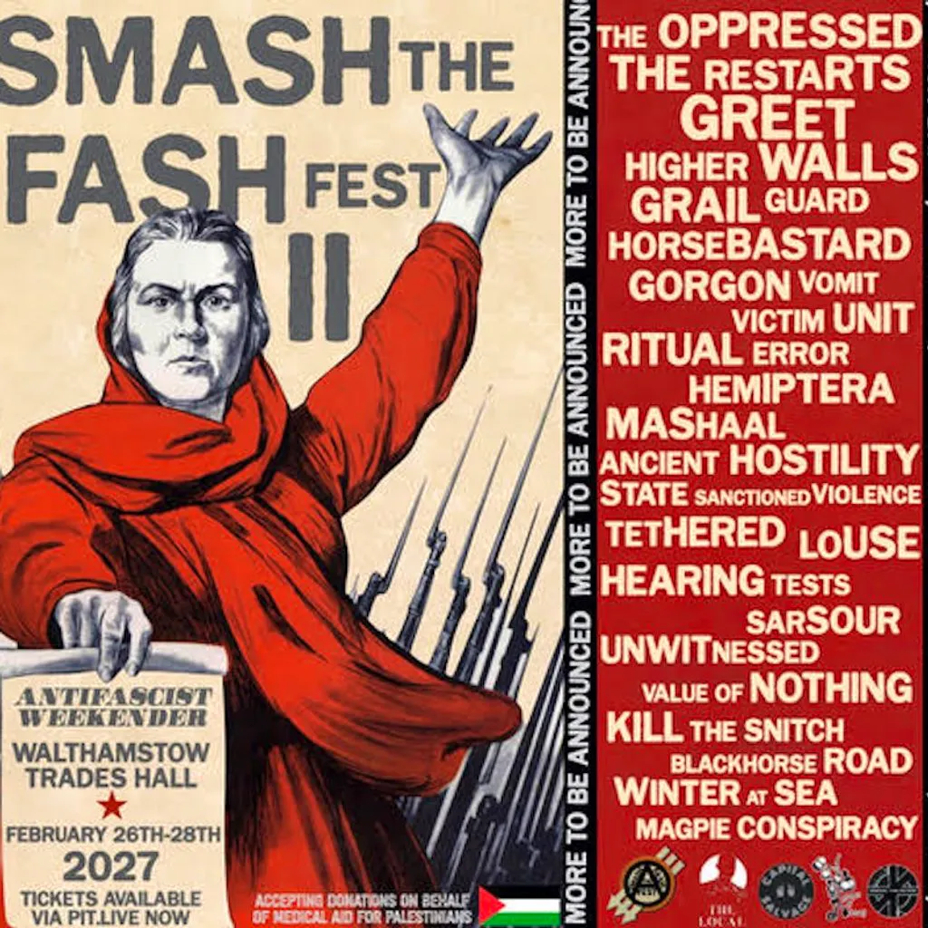 Smash The Fash Fest 2027 at Walthamstow Trades Hall