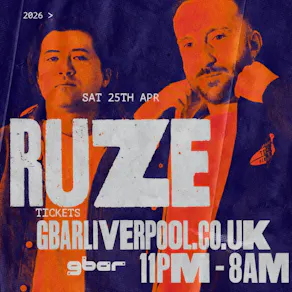 RUZE @ GBar Liverpool 25.04.26
