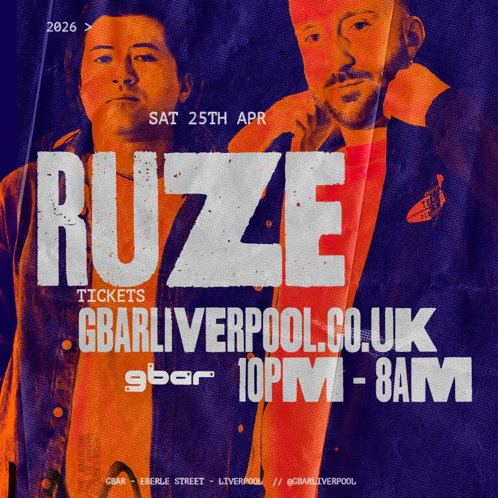 RUZE @ GBar Liverpool 25.04.26 at Gbar