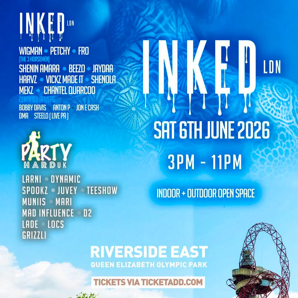 Inked LDN Day Party (indoor + outdoor) at Riverside East