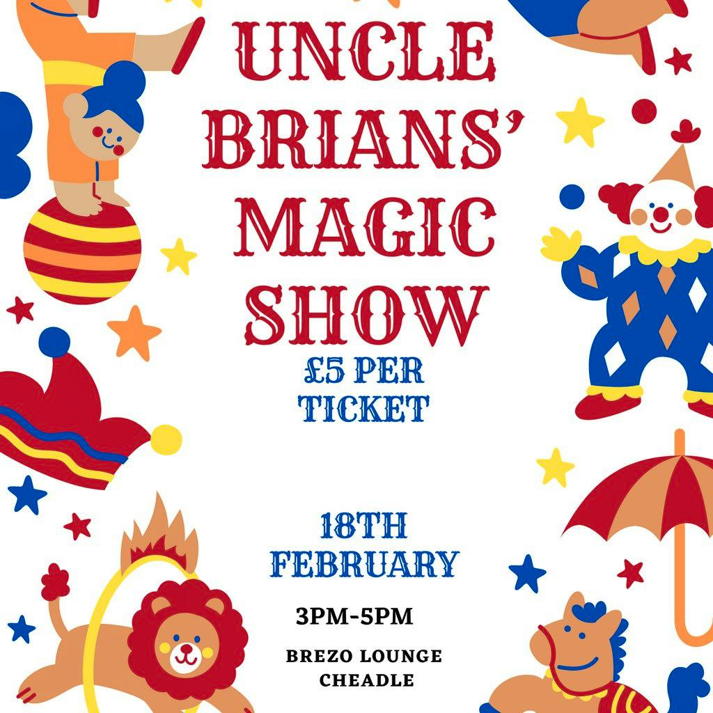Brezo presents Uncle Brian's Magic show! at Brezo Lounge