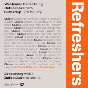 Refreshers 26 - Opening Party Saturday