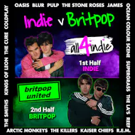 INDIE vs BRITPOP Double Headliner: all4indie vs Britpop United at Hare And Hounds Kings Heath