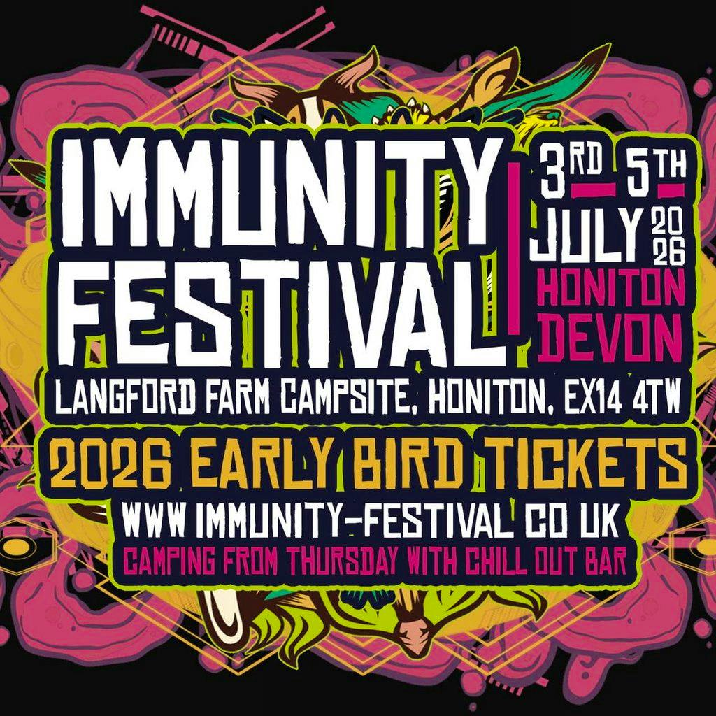 Immunity festival 2026 at Langford Farm, Honiton