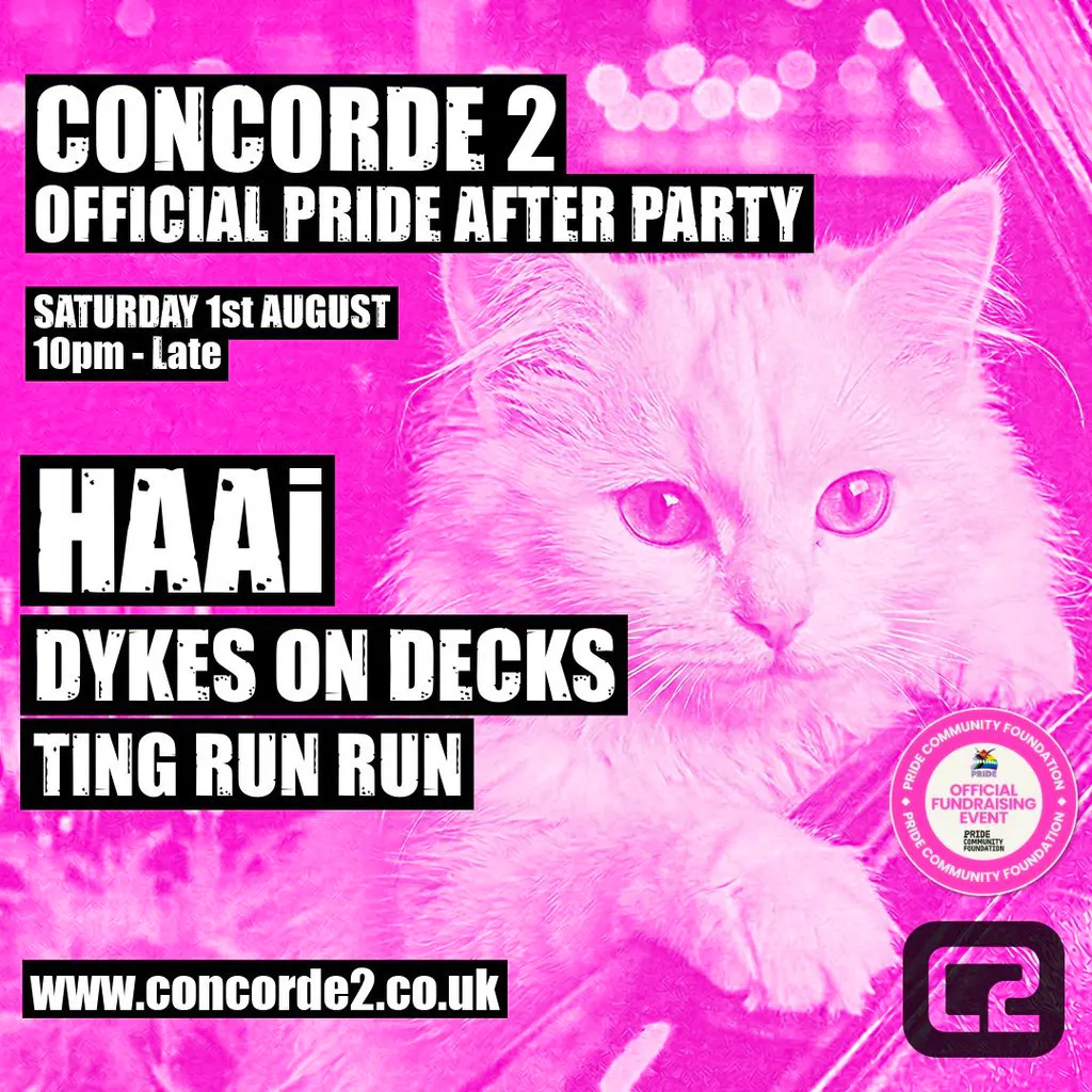 Official Pride After Party at The Concorde 2