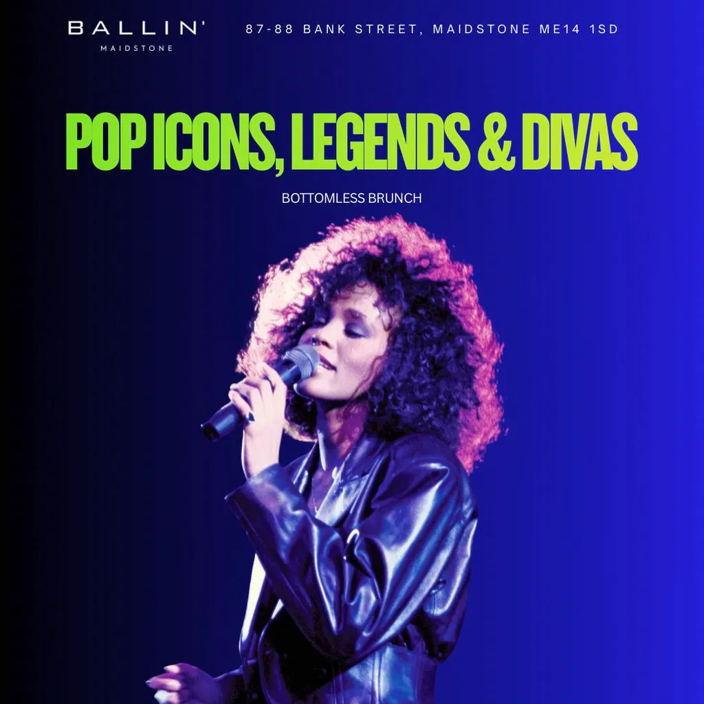 Pop Icons, Legends & Divas Bottomless Brunch at BALLIN' Maidstone
