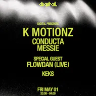 Digital presents: Kmotionz, Conducta, Messie & Flowdan (Live) at Digital Newcastle