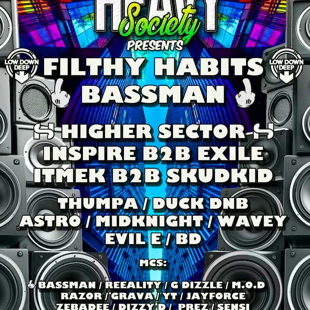 Heavy Society DNB at Geez King Street Dy28nz