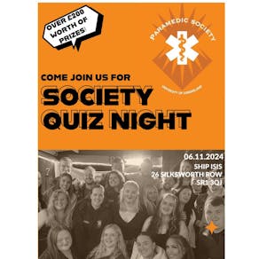 Paramedic Society Quiz Night