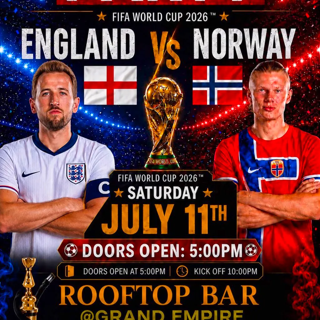 ENGLAND vs NORWAY - WORLD CUP WATCH PARTY at GRAND EMPIRE